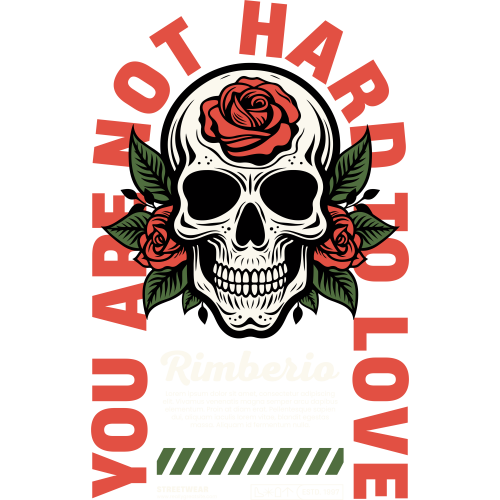 Vintage Skull Rose DTF Transfers for Streetwear