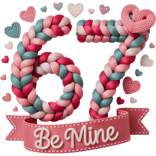 Be Mine 67 Heart DTF Printing Service - Online Custom Printing