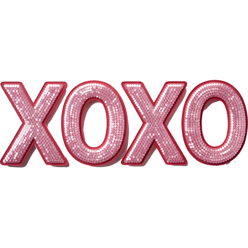 Custom DTF Printing Service - Faux Pink XoXo - BhartiPrint Logo