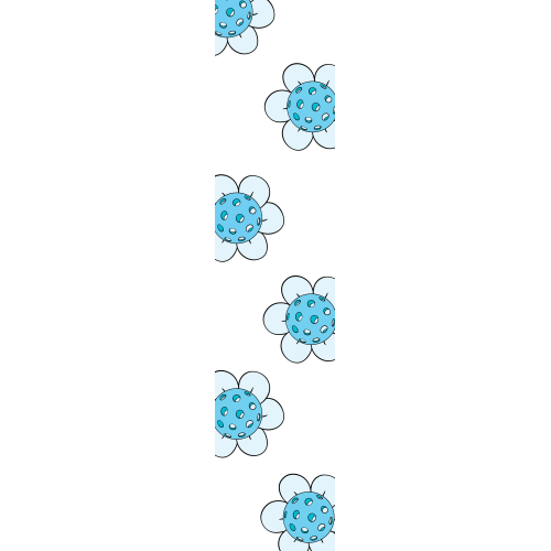 Custom Blue Flower BookMark Printing Services