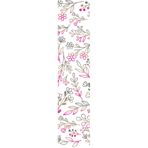 Colorful flower UVDTF bookmark printing service for BookMark category