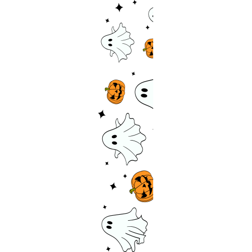 Custom Halloween ghost UVDTF bookmark printing service with unique designs