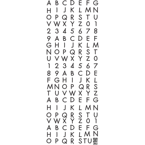 2012 Resin Stickers UV DTF Art and Custom Print Sheet