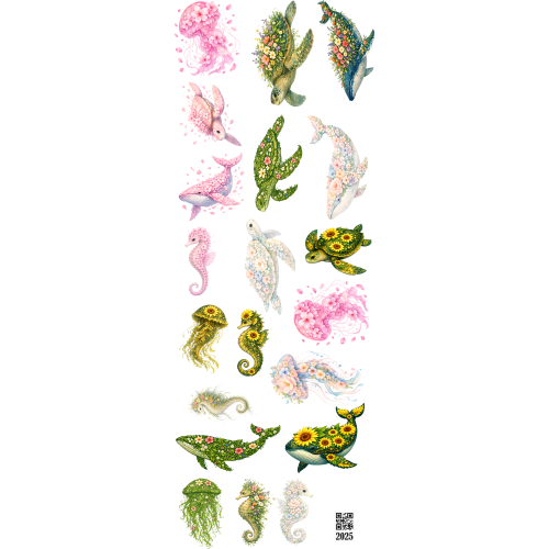 2025 Resin Stickers DTF Custom Printing UV Resin Art - Unique Design Sticker Sheet