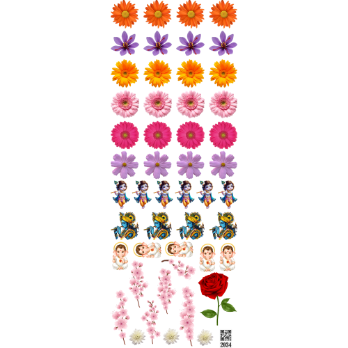 2034 Resin Stickers - DTF Printing & Custom Art Inserts