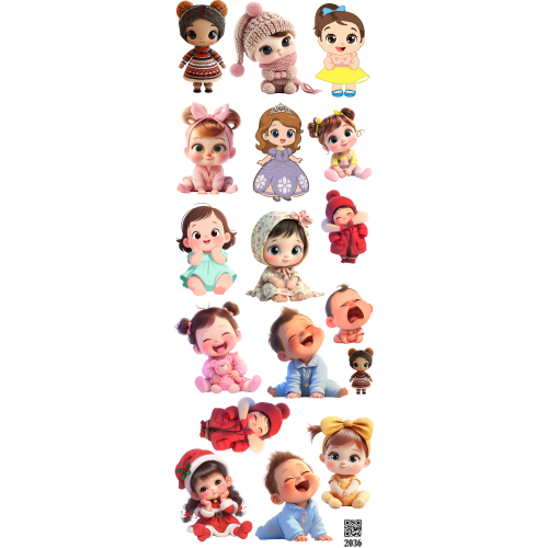 2036 Resin Stickers - DTF Insert Sheet for Custom Printing - Product Image