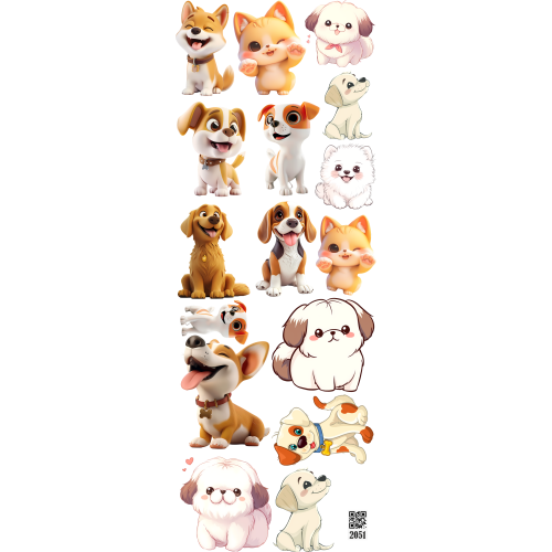 2051 Resin Stickers DTF Insert Sheet for Resin Art UV Printing
