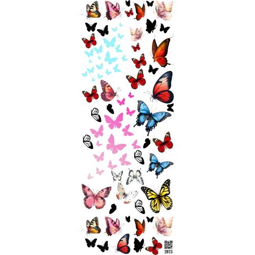 2075 Resin Stickers Custom UVDTF Nail Art Sticker