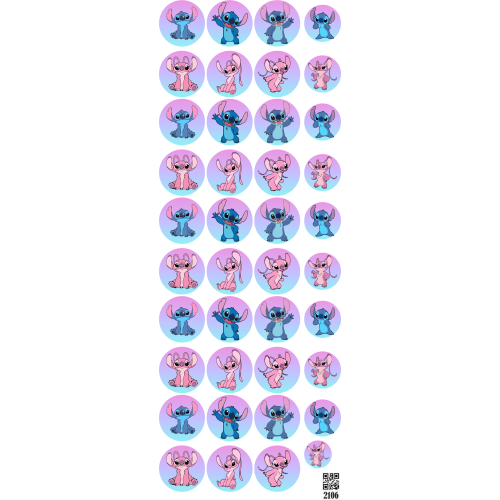 2106 Resin Stickers DTF Printing Custom Art UVDTF Sticker Sheet