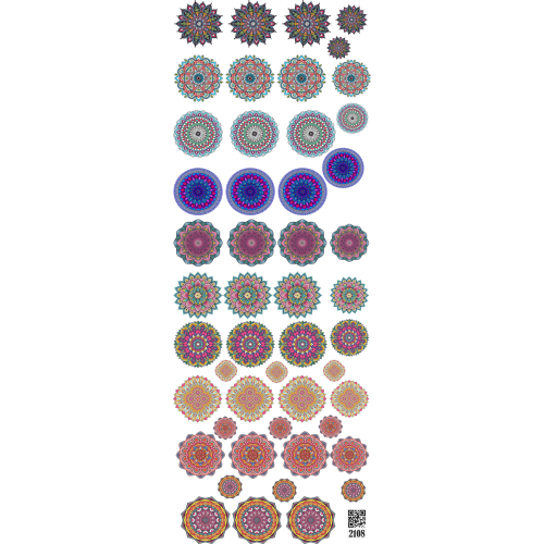 2108 UVDTF Sticker Sheet for Resin Art - Custom DTF Printing Services