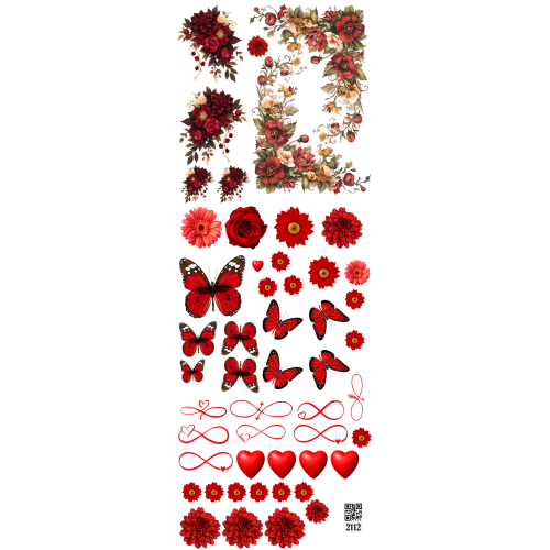 2112 Resin Stickers UVDTF Sticker Sheet - Ideal for Custom DTF Printing and Resin Art Projects