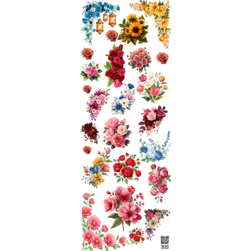 Resin Stickers 2122 Sticker Sheet with Custom DTF Printing