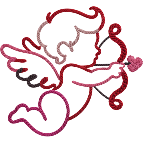 Cupid Pink Boy Cartoon DTF Transfers - High-definition prints and professional-grade durability