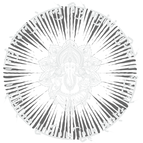 Custom Minimal Illustrative Ganeshji DTF Transfer Design for Religious Fabric Printing