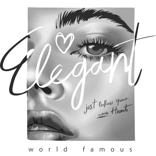 Custom DTF ink transfer sticker printing service for girls - ELEGANT product image