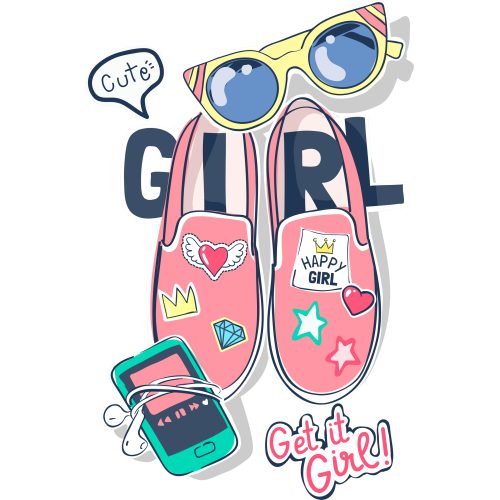 Custom UVDTF ink transfer sticker printing service for girls - vibrant colors and personalized designs
