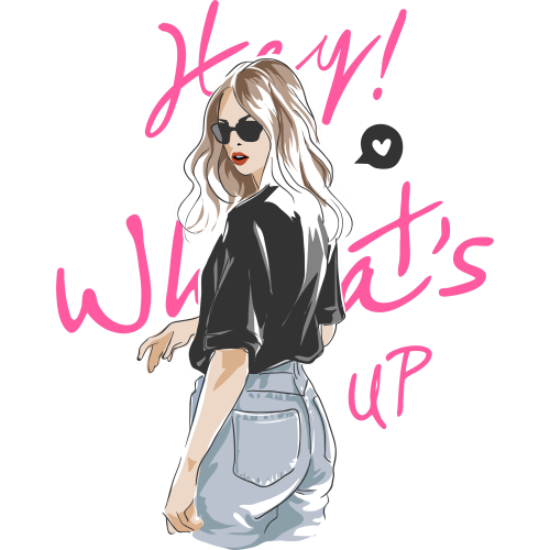 Custom UVDTF ink transfer sticker printing service for girls by Hey WhatsApp