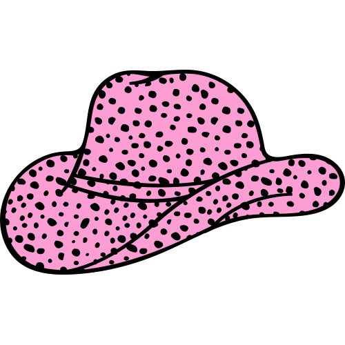 Custom DTF Printed Cowboy Hat Sticker for Tumbler