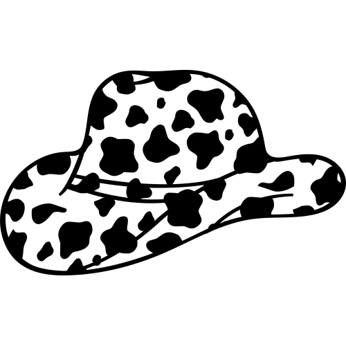 Custom DTF Cowboy Hat UV Sticker for Tumbler