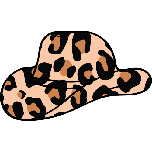 Custom DTF Cowboy Hat Sticker for Tumbler in CowBoy Category