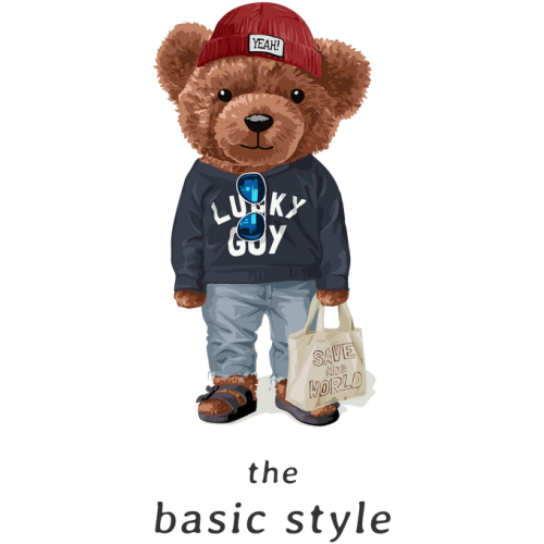 Custom DTF Teddy Bear Stickers for Mugs & Tumblers - BASIC STYLE