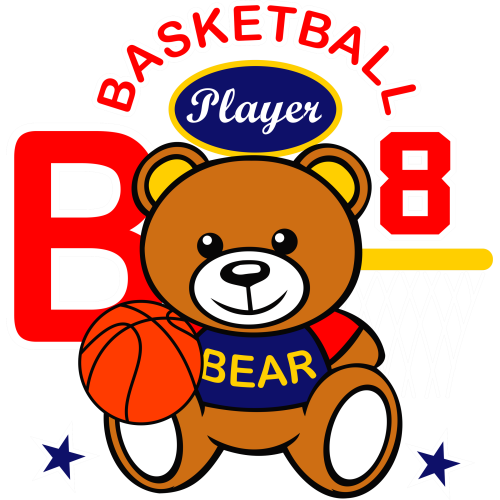 Teddy bear stickers for DTF printing on mugs and tumblers