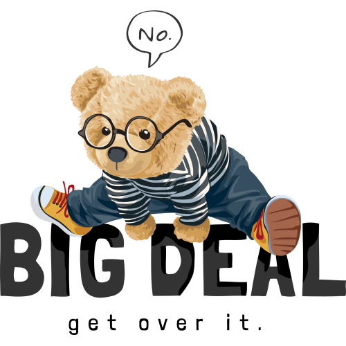 Custom UV DTF Teddy Bear Stickers for Mugs and Tumblers