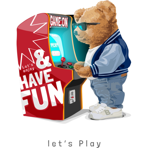 DTF Printed Teddy Bear Stickers for Customizing Mugs and Tumblers