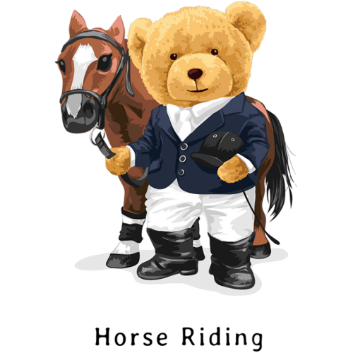 Custom Teddy Bear Horse Riding DTF Stickers for Mugs & Tumblers - Personalized Drinkware Decoration