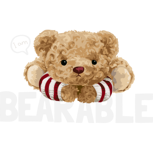 UV ink transfer sticker with custom design for book in Teddy Bear category