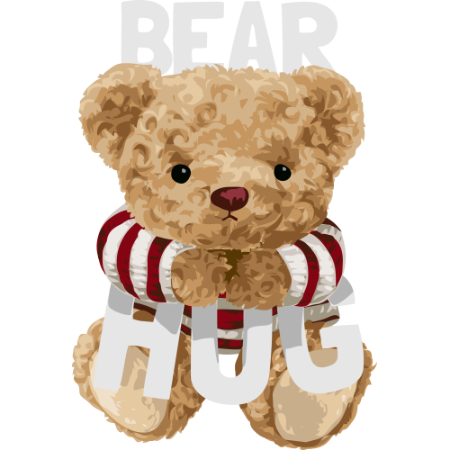 Custom UV Ink Transfer Stickers for Book Printing - Teddy Bear Hot