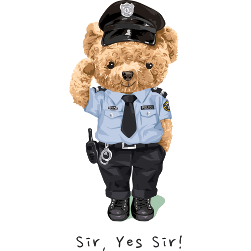 Custom UV Ink Transfer Stickers for Books by YES SIR in Teddy Bear Category