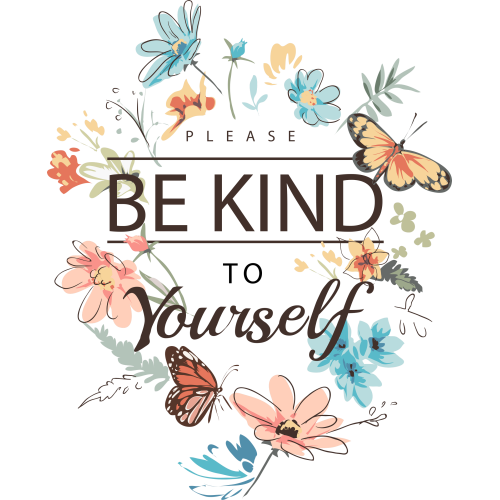 BE KIND TO YOURSELF Quote Stickers in UVDTF Technology - Custom Printing Available