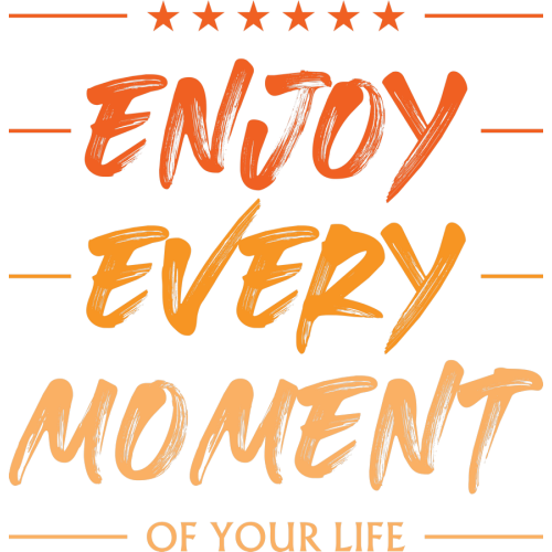 ENJOY EVERY MOMENT Quote Stickers UVDTF Technology