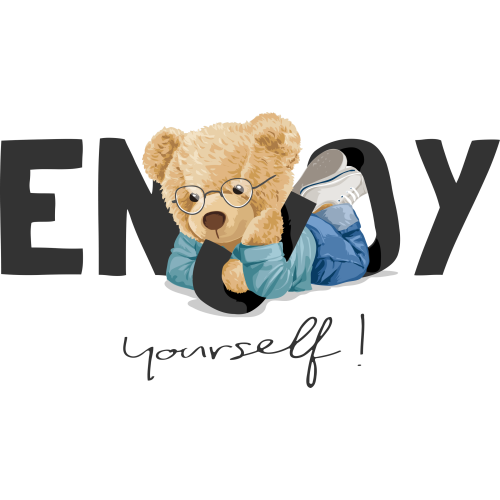 ENJOY YOURSELF Quote Stickers in UVDTF Technology - Custom Printing Options Available