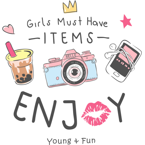 GIRLS MUST HAVE Quote Stickers in UVDTF Technology - Custom Printing Available