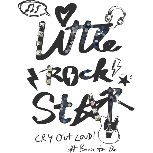 Little Rock Star Quote Stickers in UVDTF Technology