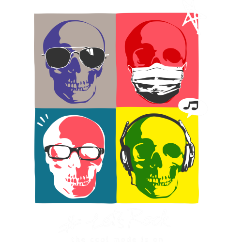 SKULL Quote Stickers in UVDTF Technology - Custom Printing Available